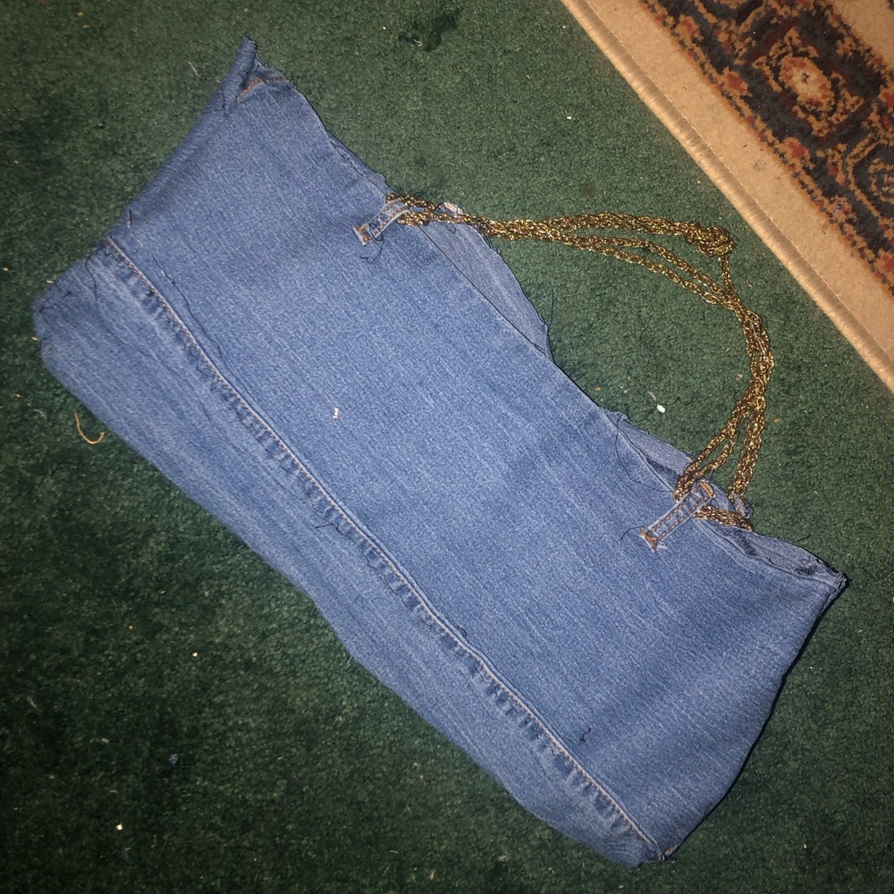 Blue Denim Tote Bag